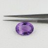 Ametista Naturale Taglio Ovale Sfaccettata Fatto a Mano Gemma Sciolta 14X19X9mm 14,20 Carati 1pz