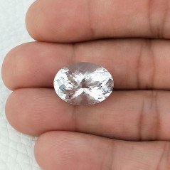 Ametista Rosa di Francia Naturale Taglio Ovale Sfaccettata Fatto a Mano Gemma Sciolta 13X18X11mm 13,90 Carati 1pz
