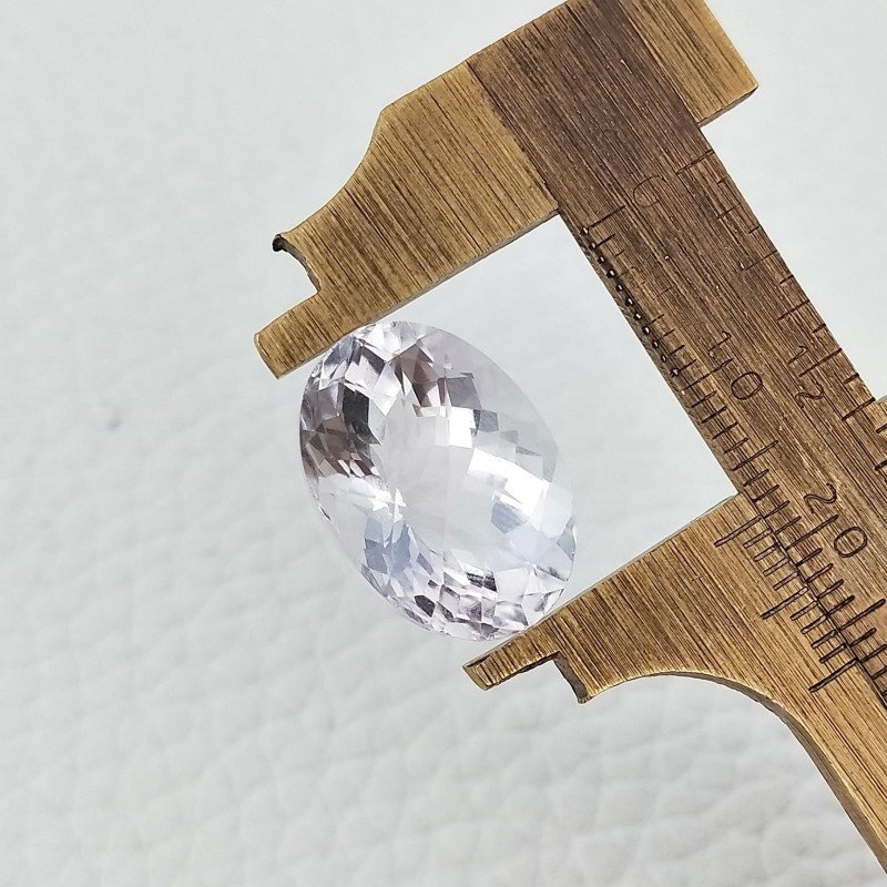Ametista Rosa di Francia Naturale Taglio Ovale Sfaccettata Fatto a Mano Gemma Sciolta 13X18X11mm 13,90 Carati 1pz