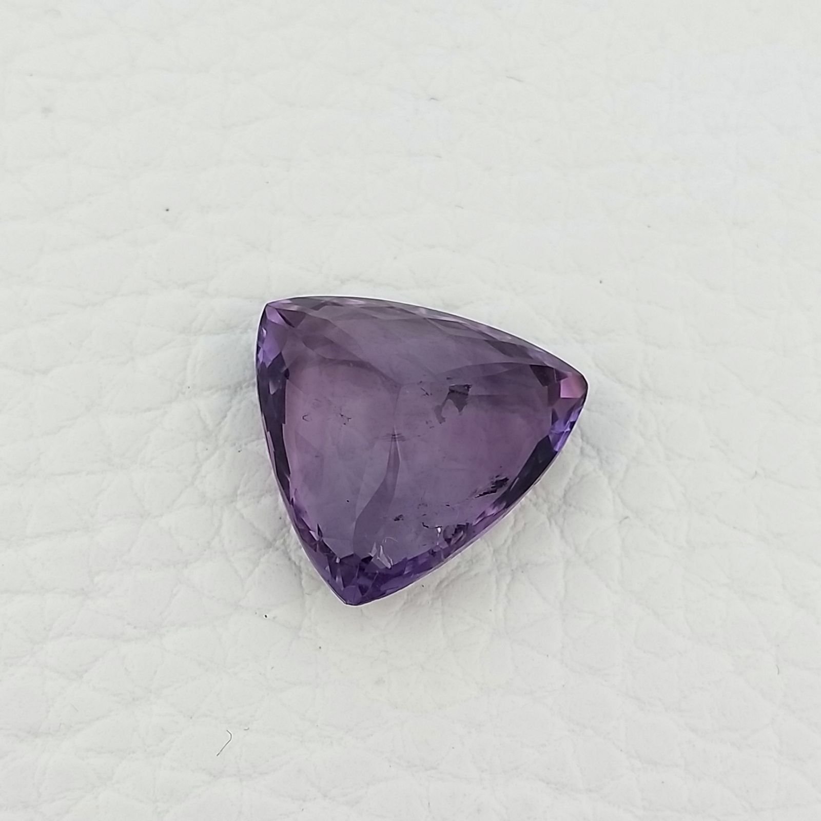Ametista Naturale Taglio Trillion Sfaccettata Fatto a Mano Gemma Sciolta 16X16X10mm 13,50 Carati 1pz