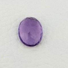Ametista Naturale Taglio Ovale Sfaccettata Fatto a Mano Gemma Sciolta 13X17X13mm 11,95 Carati 1pz