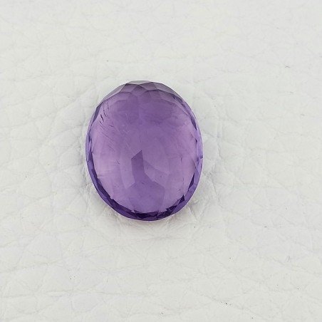 Ametista Naturale Taglio Ovale Sfaccettata Fatto a Mano Gemma Sciolta 13X17X13mm 11,95 Carati 1pz