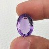Ametista Naturale Taglio Ovale Sfaccettata Fatto a Mano Gemma Sciolta 13X17,5X8,2mm 11,85 Carati 1pz