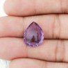 Ametista Naturale Taglio Goccia Sfaccettata Fatto a Mano Gemma Sciolta 13X17X6mm 8,25 Carati 1pz