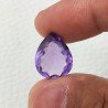 Ametista Naturale Taglio Goccia Sfaccettata Fatto a Mano Gemma Sciolta 13X17X6mm 8,25 Carati 1pz