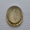 Quarzo Limone Naturale Taglio Ovale Sfaccettato a Mano Gemma Sciolta 32x25x13mm 64,25 Carati 1pz