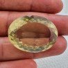 Quarzo Limone Naturale Taglio Ovale Sfaccettato a Mano Gemma Sciolta 32x25x13mm 64,25 Carati 1pz