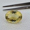 Quarzo Limone Naturale Taglio Ovale Sfaccettato a Mano Gemma Sciolta 24x18x13mm 33,75 Carati 1pz