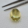 Quarzo Limone Naturale Taglio Ovale Sfaccettato a Mano Gemma Sciolta 24x18x13mm 33,75 Carati 1pz