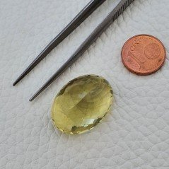 Quarzo Limone Naturale Taglio Ovale Sfaccettato a Mano Gemma Sciolta 24x18x13mm 33,75 Carati 1pz Quarzo Limone Naturale Taglio Ovale Sfaccettato a Mano Gemma Sciolta 24x18x13mm 33,75 Carati 1pz