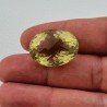 Quarzo Limone Naturale Taglio Ovale Sfaccettato a Mano Gemma Sciolta 24x18x13mm 33,75 Carati 1pz