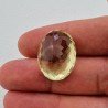 Quarzo Limone Naturale Taglio Ovale Sfaccettato a Mano Gemma Sciolta 24x18x13mm 33,75 Carati 1pz