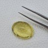 Quarzo Limone Naturale Taglio Ovale Sfaccettato a Mano Gemma Sciolta 21x28mm 41.15 Carati 1pz