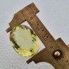 Quarzo Limone Naturale Taglio Ovale Sfaccettato a Mano Gemma Sciolta 21x28mm 41.15 Carati 1pz