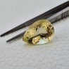 Quarzo Limone Naturale Taglio Goccia Sfaccettato a Mano Gemma Sciolta 14X20X9,6mm 13.60 Carati 1pz