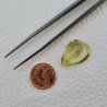 Quarzo Limone Naturale Taglio Goccia Sfaccettato a Mano Gemma Sciolta 15X20X9,6mm 14.85 Carati 1pz