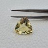 Quarzo Limone Naturale Taglio Trillion Sfaccettato a Mano Gemma Sciolta 17X17X9,6mm 14.05 Carati 1pz