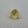 Quarzo Limone Naturale Taglio Trillion Sfaccettato a Mano Gemma Sciolta 17X17X9,6mm 14.05 Carati 1pz