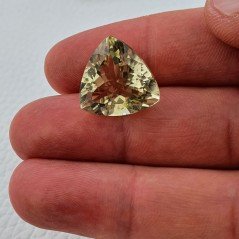 Quarzo Limone Naturale Taglio Trillion Sfaccettato a Mano Gemma Sciolta 17X17X9,6mm 14.05 Carati 1pz Quarzo Limone Naturale Taglio Trillion Sfaccettato a Mano Gemma Sciolta 17X17X9,6mm 14.05 Carati 1pz