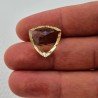 Quarzo Limone Naturale Taglio Trillion Sfaccettato a Mano Gemma Sciolta 17X17X9,6mm 14.05 Carati 1pz