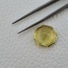 Quarzo Limone Naturale Taglio Ottagono Sfaccettato a Mano Gemma Sciolta 17X17X9mm 18,15 Carati 1pz