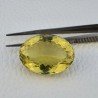 Quarzo Limone Naturale Taglio Ovale Sfaccettato a Mano Gemma Sciolta 32x23x16mm 66,20 Carati 1pz