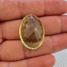 Quarzo Limone Naturale Taglio Ovale Sfaccettato a Mano Gemma Sciolta 32x23x16mm 66,20 Carati 1pz