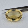 Quarzo Limone Naturale Taglio Ovale Sfaccettato a Mano Gemma Sciolta 36x26x16mm 86,90 Carati 1pz