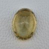 Quarzo Limone Naturale Taglio Ovale Sfaccettato a Mano Gemma Sciolta 36x26x16mm 86,90 Carati 1pz