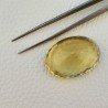 Quarzo Limone Naturale Taglio Ovale Sfaccettato a Mano Gemma Sciolta 36x26x16mm 86,90 Carati 1pz