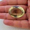 Quarzo Limone Naturale Taglio Ovale Sfaccettato a Mano Gemma Sciolta 36x26x16mm 86,90 Carati 1pz