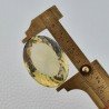 Quarzo Limone Naturale Taglio Ovale Sfaccettato a Mano Gemma Sciolta 36x26x16mm 86,90 Carati 1pz
