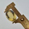 Quarzo Limone Naturale Taglio Ovale Sfaccettato a Mano Gemma Sciolta 30x21x15mm 55,00 Carati 1pz