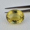 Quarzo Limone Naturale Taglio Ovale Sfaccettato a Mano Gemma Sciolta 28x22x16mm 60,30 Carati 1pz