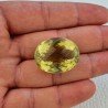 Quarzo Limone Naturale Taglio Ovale Sfaccettato a Mano Gemma Sciolta 28x22x16mm 60,30 Carati 1pz