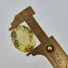Quarzo Limone Naturale Taglio Ovale Sfaccettato a Mano Gemma Sciolta 28x22x16mm 60,30 Carati 1pz