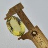 Quarzo Limone Naturale Taglio Ovale Sfaccettato a Mano Gemma Sciolta 31x22x14mm 57,50 Carati 1pz