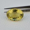 Quarzo Limone Naturale Taglio Ovale Sfaccettato a Mano Gemma Sciolta 31x23x16mm 65,40 Carati 1pz