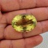 Quarzo Limone Naturale Taglio Ovale Sfaccettato a Mano Gemma Sciolta 31x23x16mm 65,40 Carati 1pz