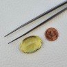 Quarzo Limone Naturale Taglio Ovale Sfaccettato a Mano Gemma Sciolta 28x20x13mm 41,60 Carati 1pz