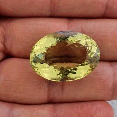 Quarzo Limone Naturale Taglio Ovale Sfaccettato a Mano Gemma Sciolta 28x20x13mm 41,60 Carati 1pz Quarzo Limone Naturale Taglio Ovale Sfaccettato a Mano Gemma Sciolta 28x20x13mm 41,60 Carati 1pz