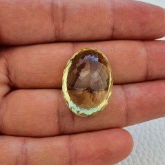Quarzo Limone Naturale Taglio Ovale Sfaccettato a Mano Gemma Sciolta 28x20x13mm 41,60 Carati 1pz Quarzo Limone Naturale Taglio Ovale Sfaccettato a Mano Gemma Sciolta 28x20x13mm 41,60 Carati 1pz
