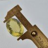 Quarzo Limone Naturale Taglio Ovale Sfaccettato a Mano Gemma Sciolta 29x21x14mm 51,20 Carati 1pz