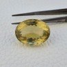 Quarzo Limone Naturale Taglio Ovale Sfaccettato a Mano Gemma Sciolta 26x19x13mm 39,60 Carati 1pz