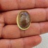 Quarzo Limone Naturale Taglio Ovale Sfaccettato a Mano Gemma Sciolta 26x19x13mm 39,60 Carati 1pz