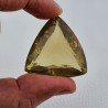 Quarzo Limone Naturale Taglio Trillion Sfaccettato a Mano Gemma Sciolta 36x36x19mm 129,35 Carati 1pz
