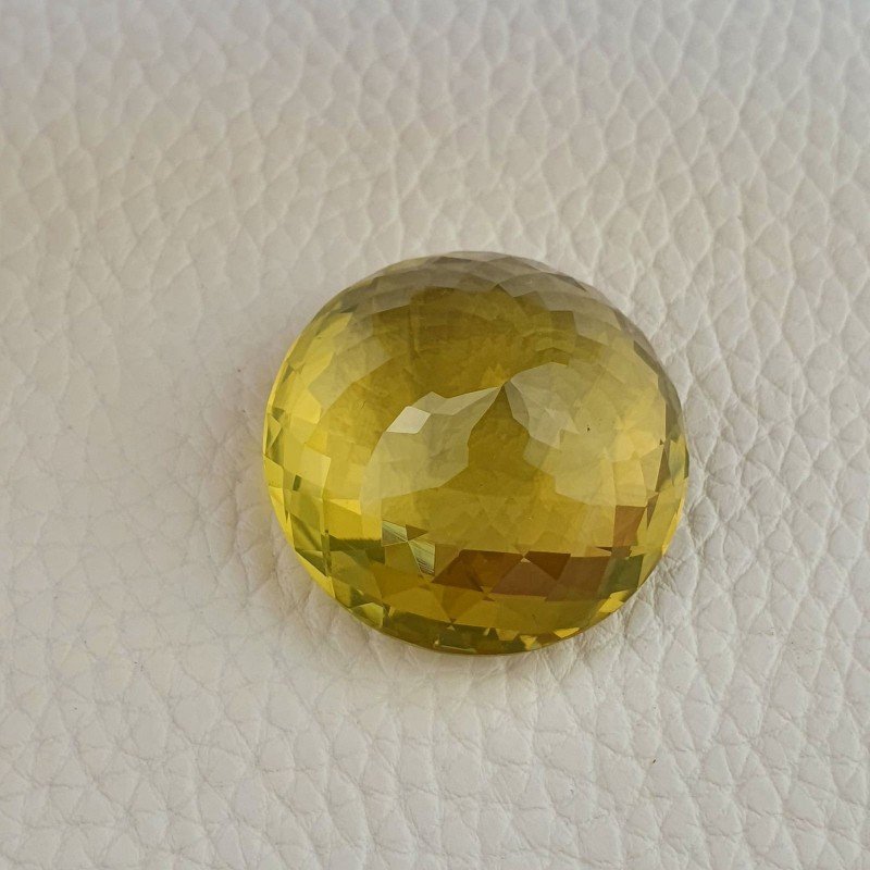Quarzo Limone Naturale Taglio Tondo Sfaccettato a Mano Gemma Sciolta 32x32x20mm 112,50 Carati 1pz Quarzo Limone Naturale Taglio Tondo Sfaccettato a Mano Gemma Sciolta 32x32x20mm 112,50 Carati 1pz