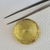 Quarzo Limone Naturale Taglio Tondo Sfaccettato a Mano Gemma Sciolta 32x32x20mm 112,50 Carati 1pz