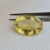 Quarzo Limone Naturale Taglio Ovale Sfaccettato a Mano Gemma Sciolta 32x22x13mm 59,20 Carati 1pz
