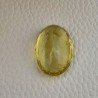 Quarzo Limone Naturale Taglio Ovale Sfaccettato a Mano Gemma Sciolta 32x22x13mm 59,20 Carati 1pz